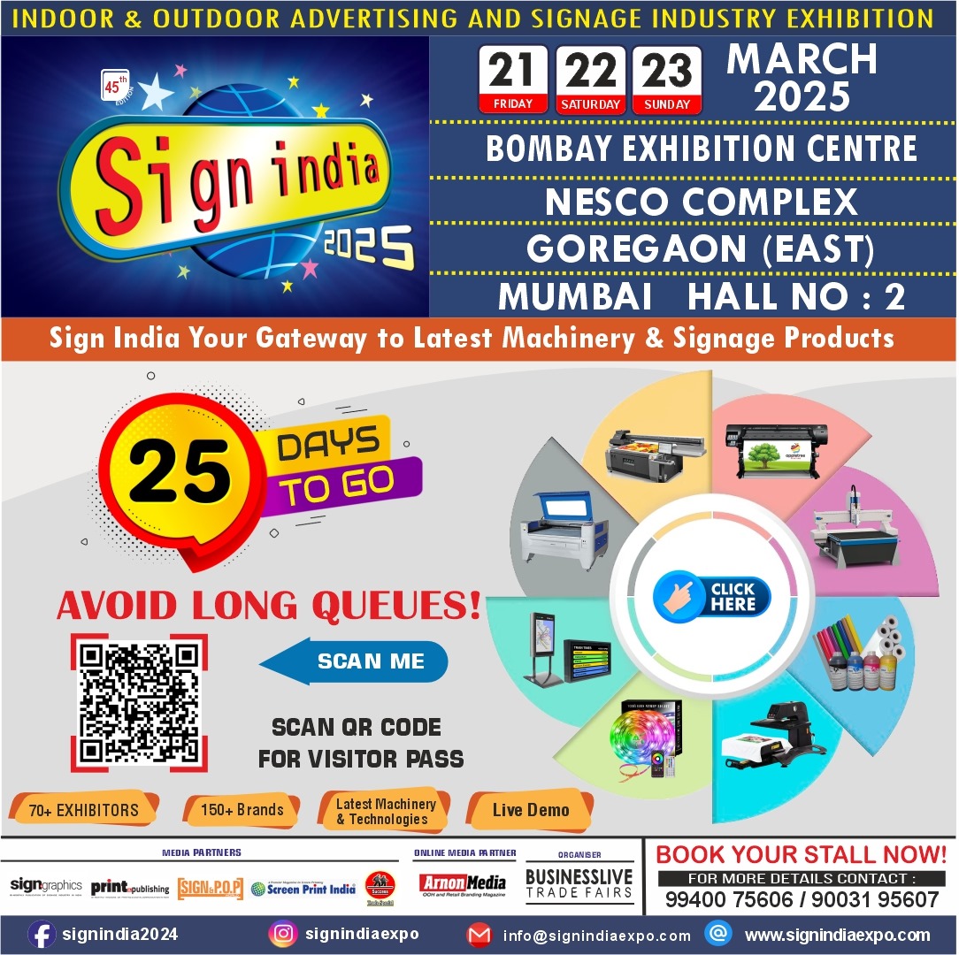 Sign India 2025 – The Premier Signage & Advertising Exhibition!